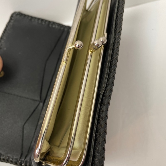 Vtg Ladies Brown Leather Wallet Floral 7” - Picture 10 of 10